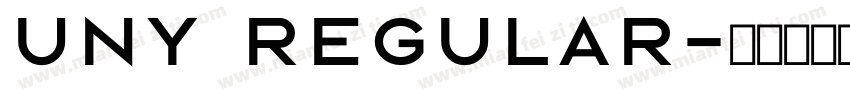 UNY Regular字体转换